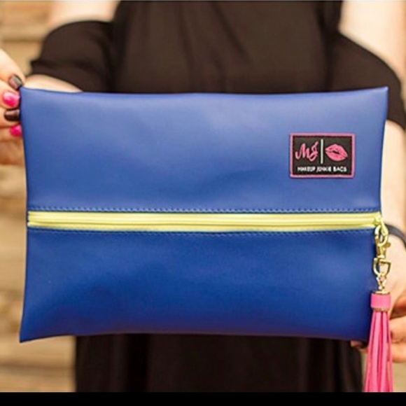 Makeup Junkie Electric Blue Small Cosmetic Bag - Picture 2 of 2